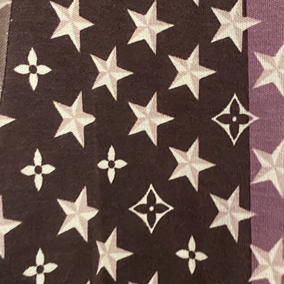 SoldAuthentic Louis Vuitton short sleeve T-shirt Sz S stars monogram multicolour - Picture 8 of 15